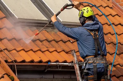 Démoussage et hydrofuge de toiture à Angiens